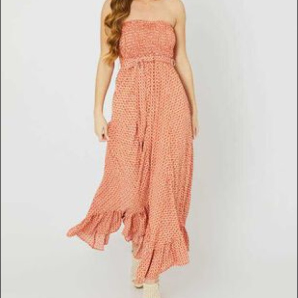 Altar’d State smocked off the shoulder maxi dress